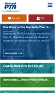 How pta.org looks like on a mobile device such as an iPhone.