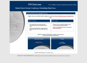 How ptcfast.com looks like on a tablet such as an iPad.