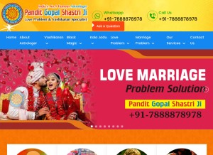 How ptgopalshastri.com looks like on a tablet such as an iPad.