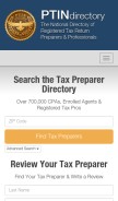 How ptindirectory.com looks like on a mobile device such as an iPhone.