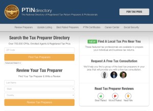 How ptindirectory.com looks like on a tablet such as an iPad.