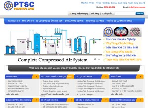 How ptscvn.com looks like on a tablet such as an iPad.