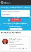 How pubfacts.com looks like on a mobile device such as an iPhone.