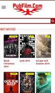 How pubfilm.is looks like on a mobile device such as an iPhone.