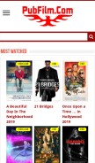How pubfilm.se looks like on a mobile device such as an iPhone.
