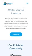 How pubguru.com looks like on a mobile device such as an iPhone.
