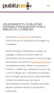 How pubhub.dk looks like on a mobile device such as an iPhone.