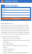 How publicrecordsnow.com looks like on a mobile device such as an iPhone.