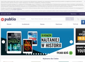 How publio.pl looks like on a tablet such as an iPad.