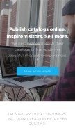 How publitas.com looks like on a mobile device such as an iPhone.