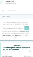 How pubpeer.com looks like on a mobile device such as an iPhone.