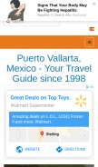 How puertovallarta.net looks like on a mobile device such as an iPhone.