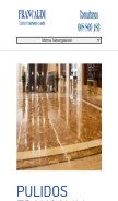 How pulidosfrancalim.com looks like on a mobile device such as an iPhone.