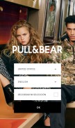 How pullandbear.com looks like on a mobile device such as an iPhone.