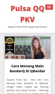 How pulsaqqpkv.com looks like on a mobile device such as an iPhone.