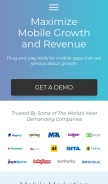 How pulsatehq.com looks like on a mobile device such as an iPhone.