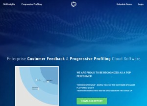 How pulseinsights.com looks like on a tablet such as an iPad.