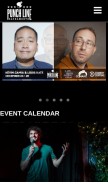 How punchlinesac.com looks like on a mobile device such as an iPhone.