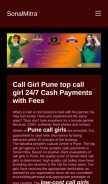 How pune.sonalmitra.com looks like on a mobile device such as an iPhone.