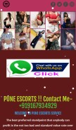 How puneindependentescorts.com looks like on a mobile device such as an iPhone.