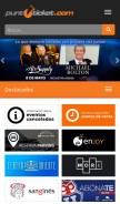 How puntoticket.com looks like on a mobile device such as an iPhone.