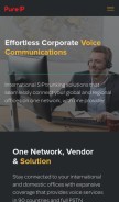 How pure-ip.com looks like on a mobile device such as an iPhone.