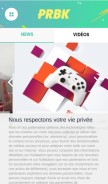 How purebreak.com looks like on a mobile device such as an iPhone.