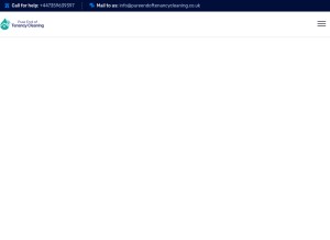 How pureendoftenancycleaning.co.uk looks like on a tablet such as an iPad.