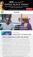 How purepeople.com looks like on a mobile device such as an iPhone.