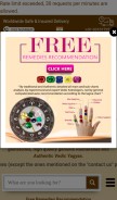 How purevedicgems.com looks like on a mobile device such as an iPhone.
