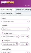 How purpleparking.com looks like on a mobile device such as an iPhone.