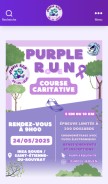 How purplerouen.fr looks like on a mobile device such as an iPhone.