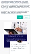 How purview.net looks like on a mobile device such as an iPhone.