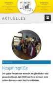 How purzeltreff.de looks like on a mobile device such as an iPhone.