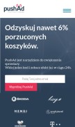 How push-ad.com looks like on a mobile device such as an iPhone.