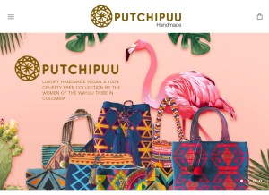 How putchipuu.com looks like on a tablet such as an iPad.