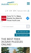 How puzzlefactory.pl looks like on a mobile device such as an iPhone.