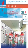 How pvchem.com.vn looks like on a mobile device such as an iPhone.