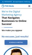 How pwa-media.org looks like on a mobile device such as an iPhone.