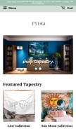 How pyhq.shop looks like on a mobile device such as an iPhone.