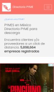 How pymes.org.mx looks like on a mobile device such as an iPhone.