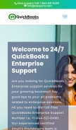 How qaxperts.com looks like on a mobile device such as an iPhone.