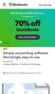 How qbinproduct.com looks like on a mobile device such as an iPhone.