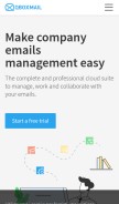 How qboxmail.com looks like on a mobile device such as an iPhone.