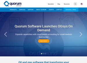 How qbsol.com looks like on a tablet such as an iPad.