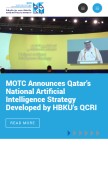 How qcri.org looks like on a mobile device such as an iPhone.