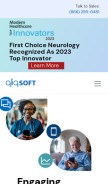 How qliqsoft.com looks like on a mobile device such as an iPhone.