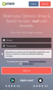 How qmee.com looks like on a mobile device such as an iPhone.