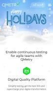 How qmetry.com looks like on a mobile device such as an iPhone.