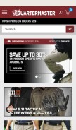 How qmuniforms.com looks like on a mobile device such as an iPhone.